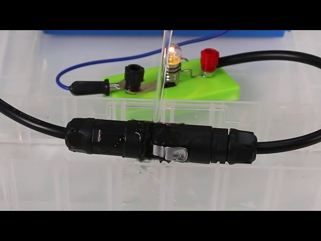 Wodoodporne złącze 2-stykowe M12, wodoodporne złącza butt LED